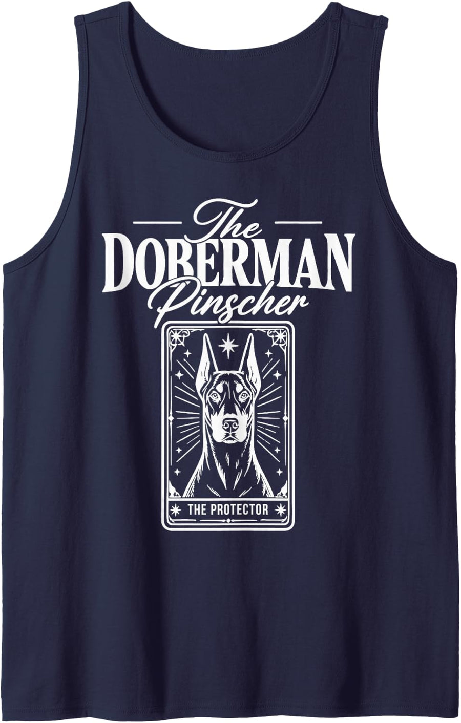 Doberman Owner Doberman Pinscher Lover Sleeveless Tank Top - Navy Blue