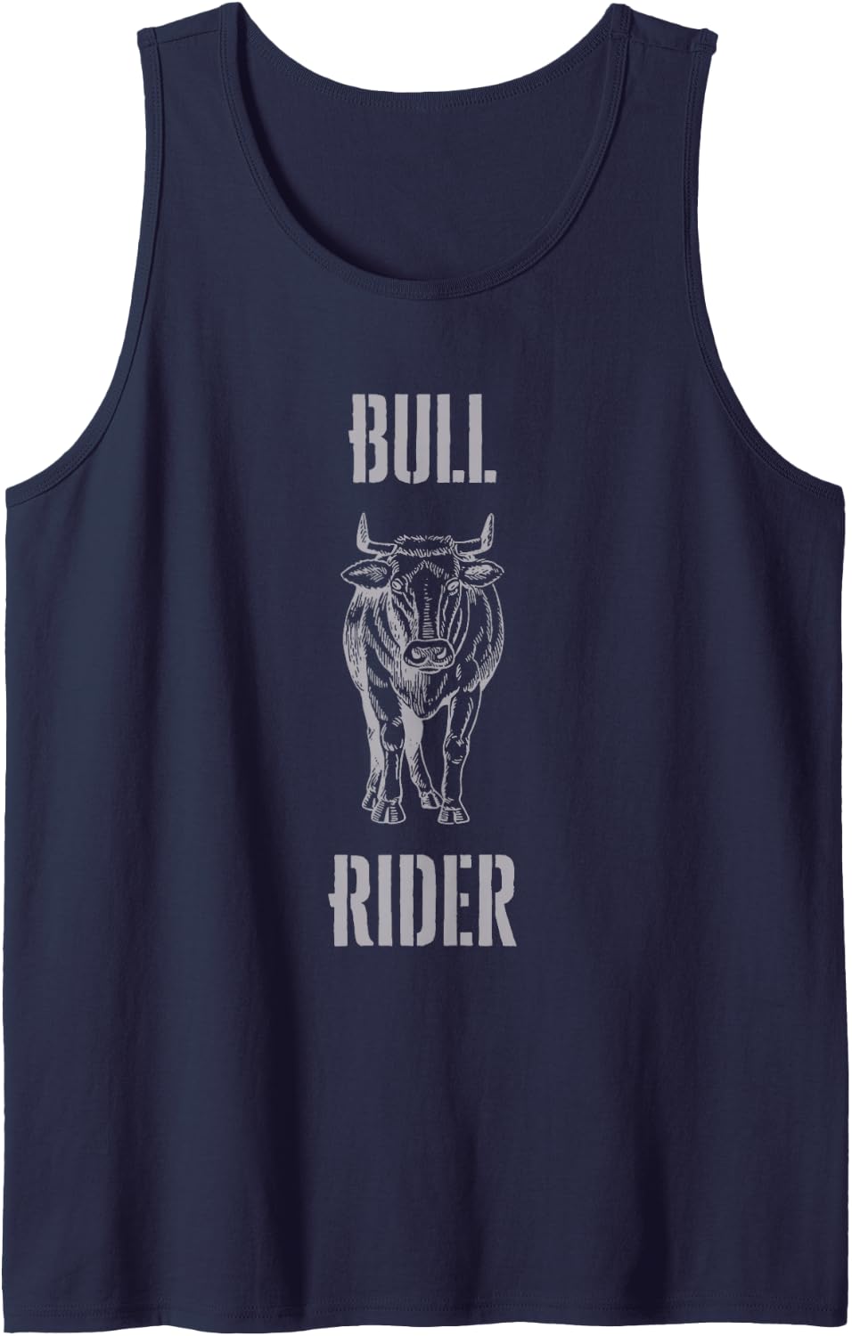 Hotwife Shirt for Women | Bull Rider Hotwife T-Shirt Tank Top - Navy Blue