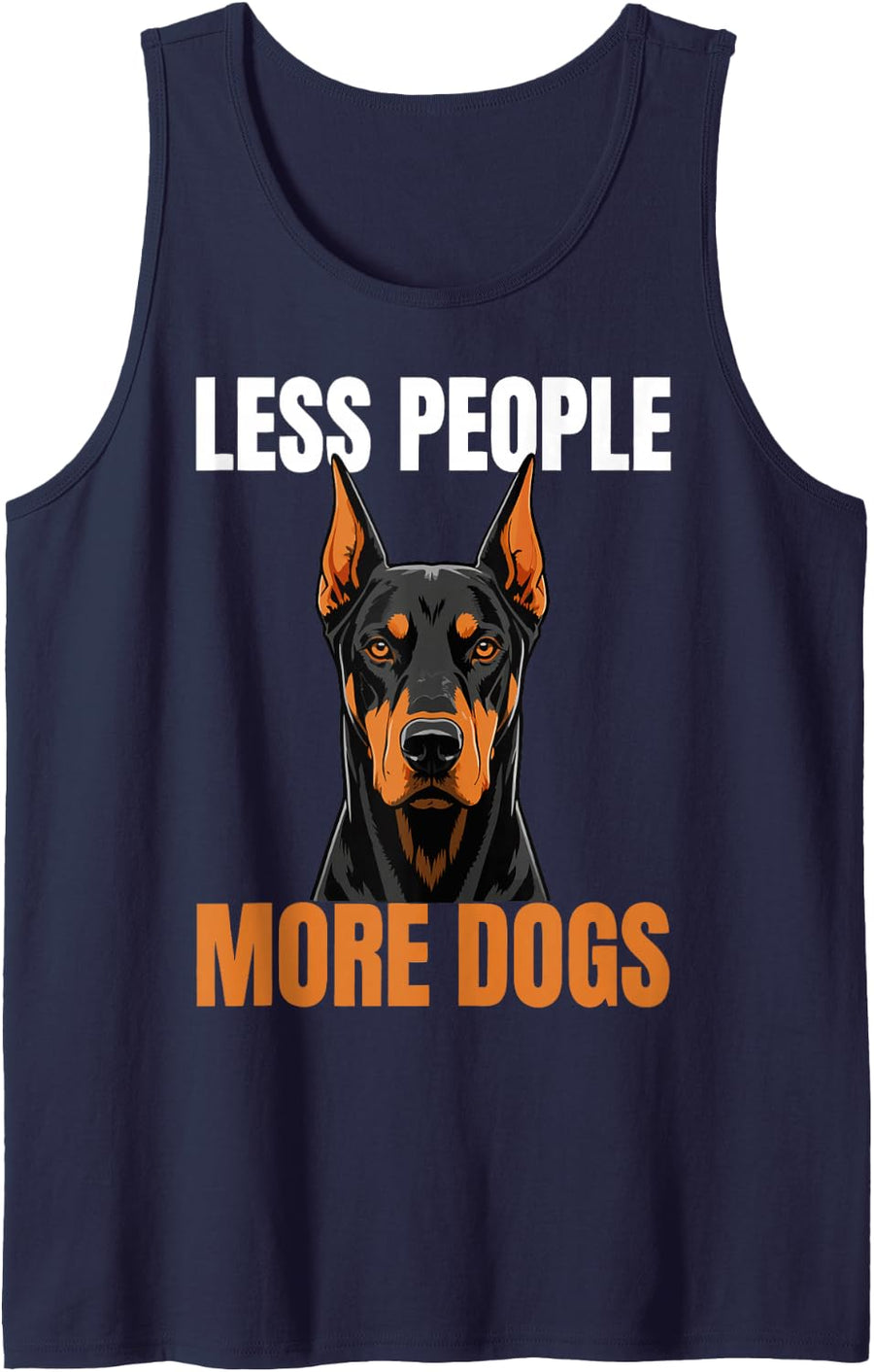 Doberman Owner Sarcasm Doberman Pinscher Sleeveless Tank Top - Navy Blue