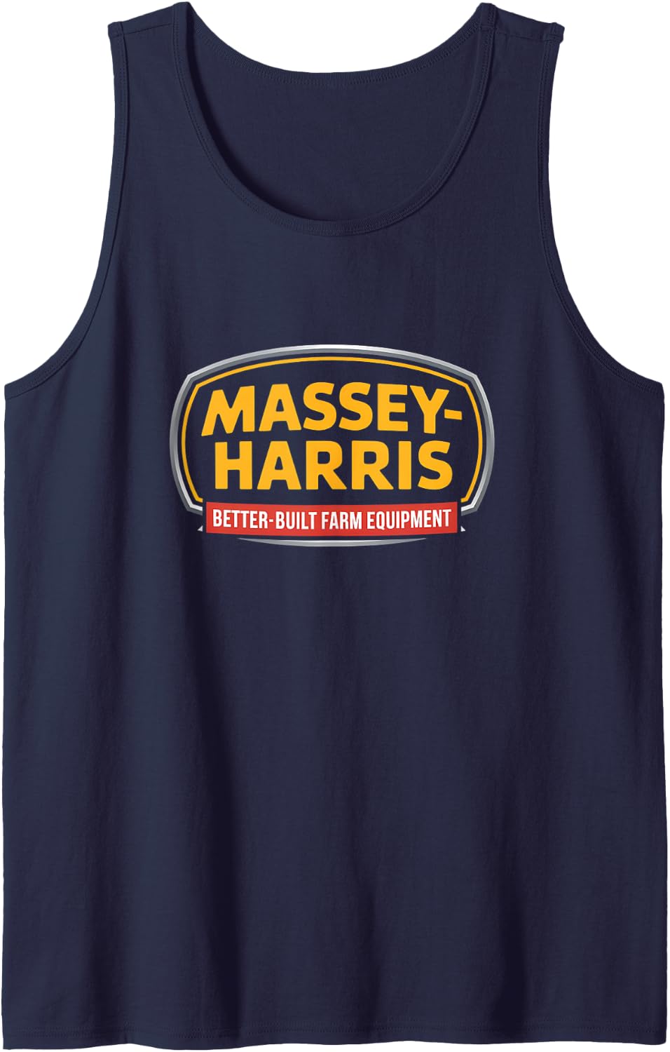 Massey Harris Better Built Farm Equipment Tank Top - Navy Blue