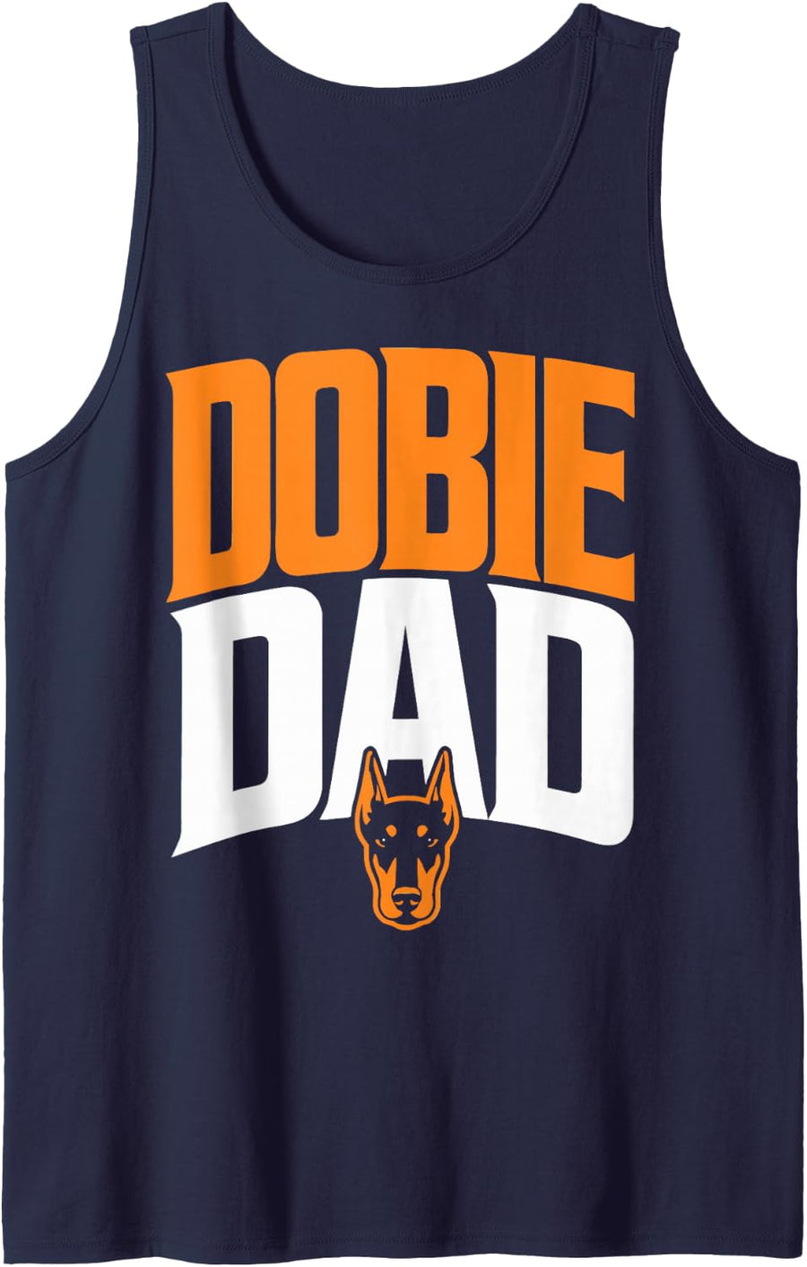 Doberman Owner Doberman Pinscher Dad Sleeveless Tank Top - Navy Blue