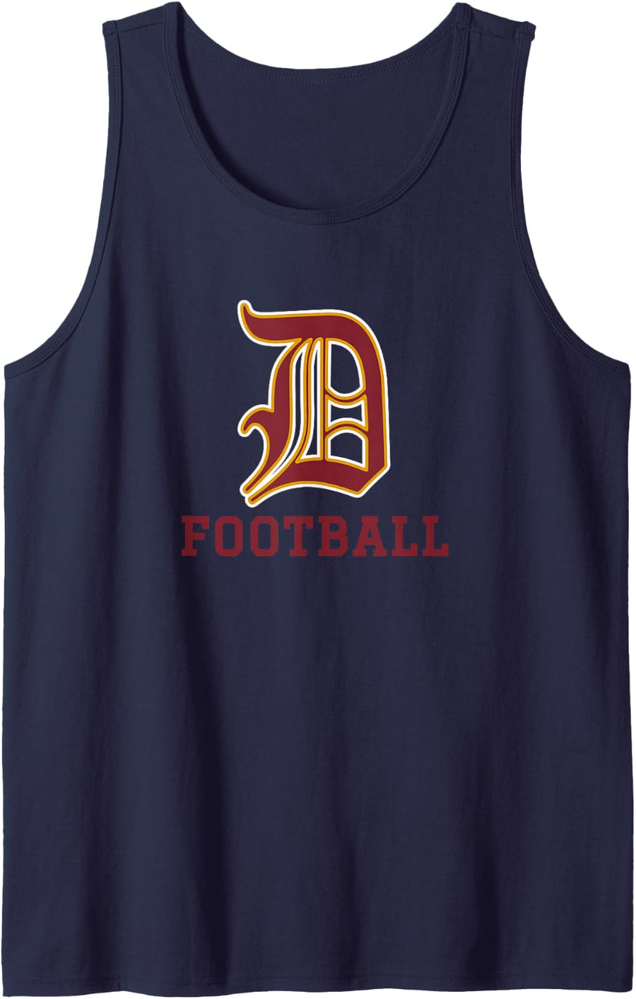 Doherty Memorial Highlanders Football Sleeveless Tank Top - Navy Blue