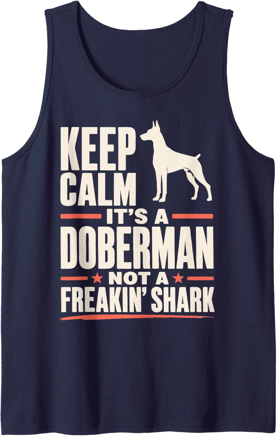 Doberman Owner Humor Doberman Pinscher Sleeveless Tank Top - Navy Blue