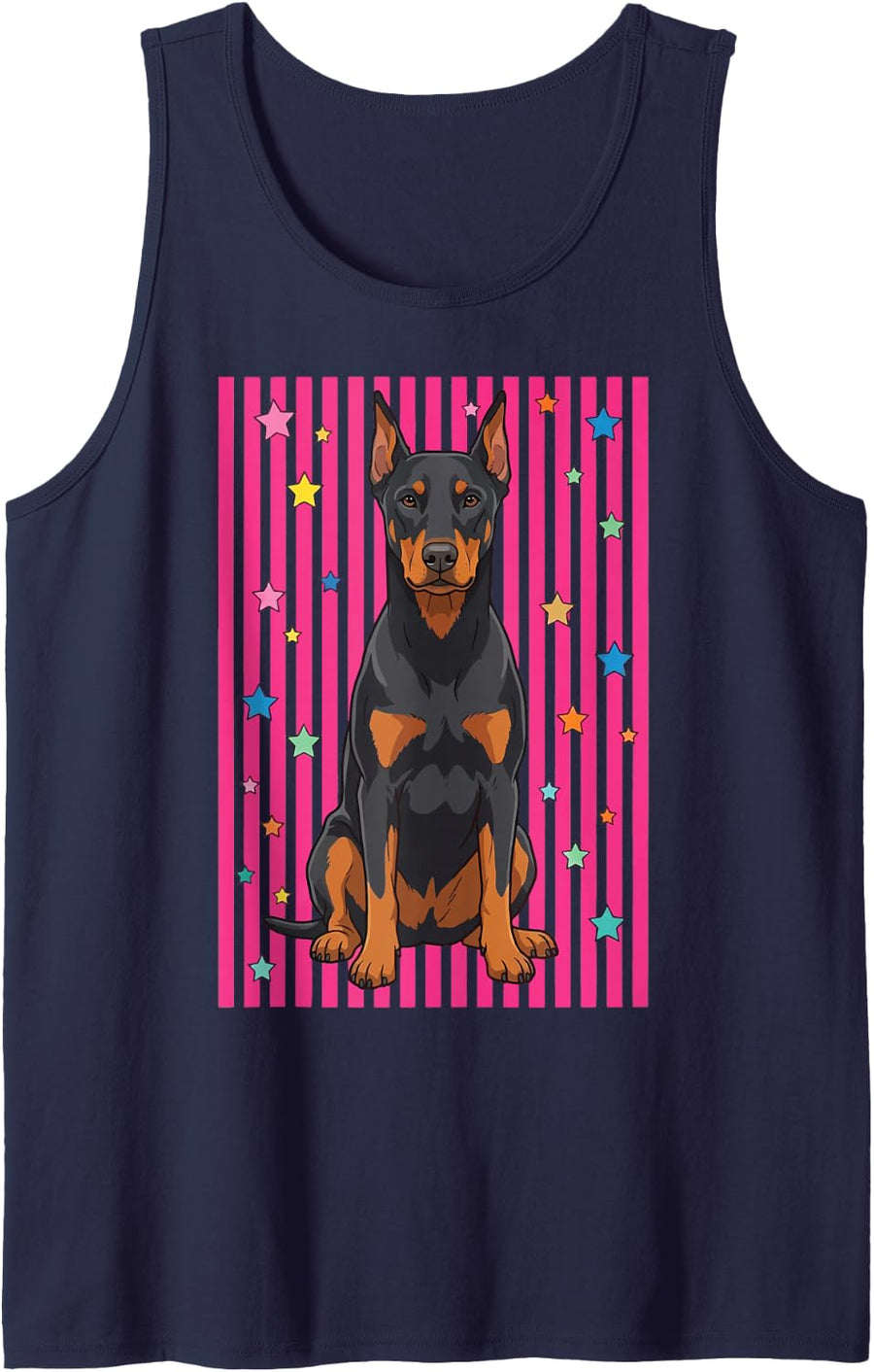 Doberman Summer Tank Top - Navy Blue