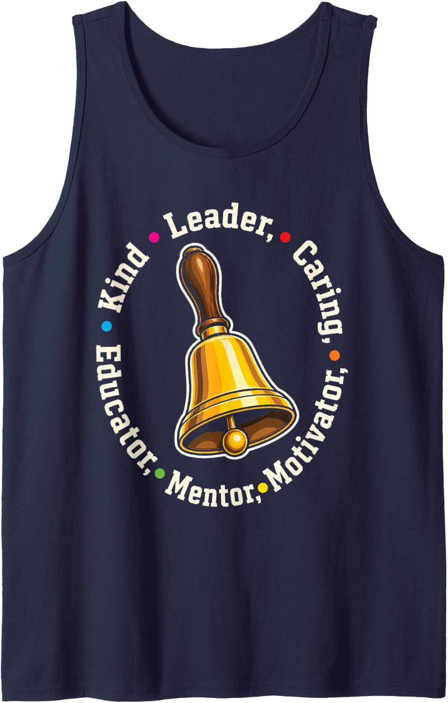 School Principal Leader Mentor Educator Kind Appreciation Sleeveless Tank Top - Navy Blue