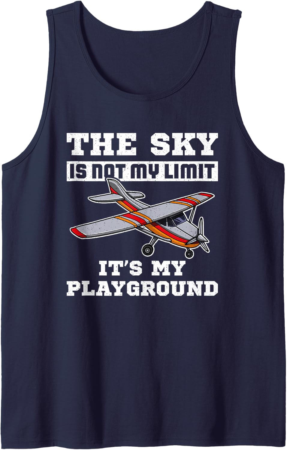 Modellflugzeug RC Plane Hobby Modellbauer Sleeveless Tank Top - Navy Blue