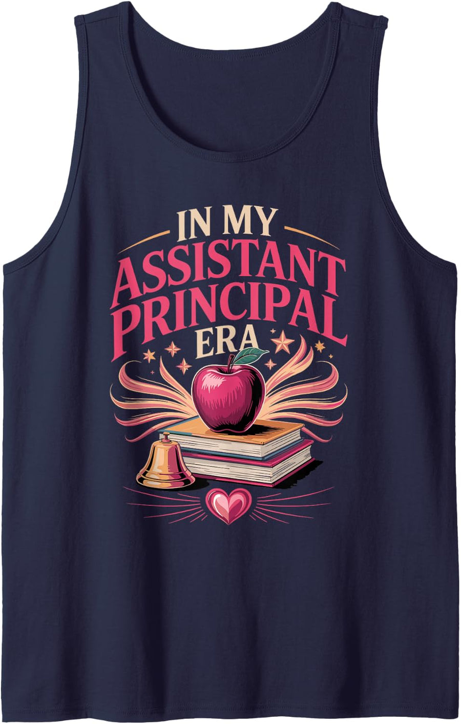 in My Assistant Principal Era School Leadership Sleeveless Tank Top - Navy Blue