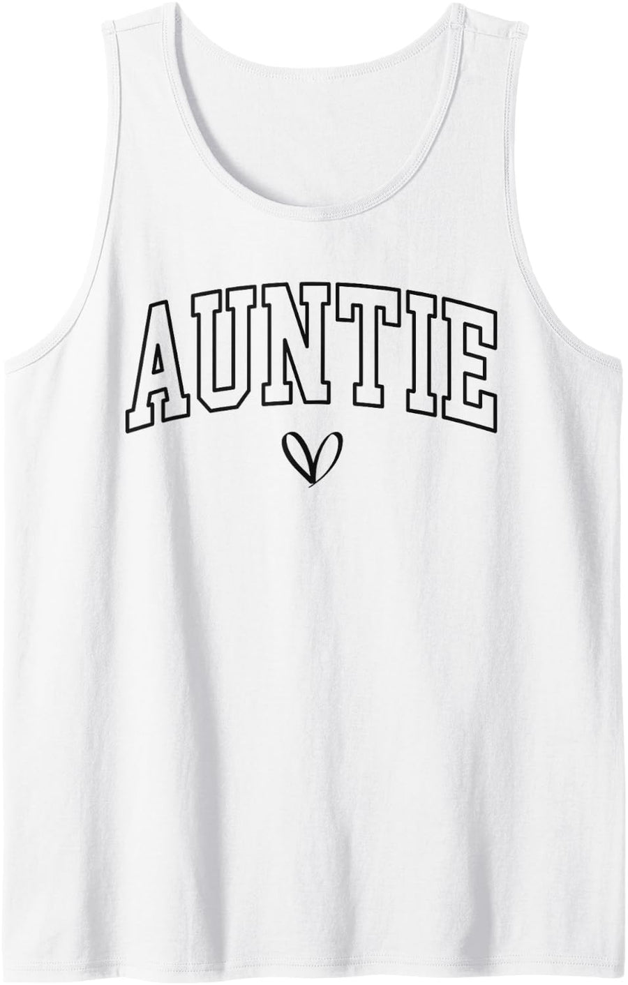 Cute Aunt, New Aunt Pregnancy Announcement, Auntie Tank Top - White