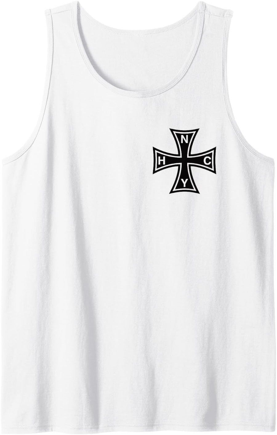 NEW YORK Hardcore Iron Cross NYHC Tank Top - White