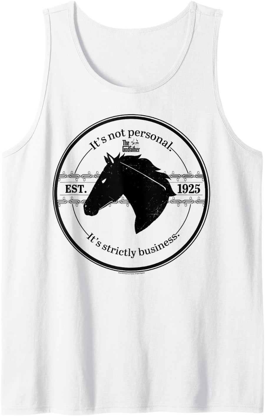 The Godfather It's Not Personal It's Strictly Business 1925 Tank Top - White