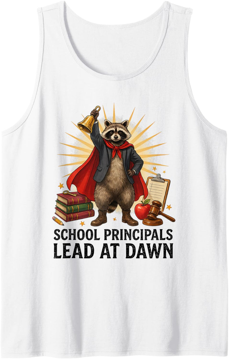 School Principal Administrator Headmaster Administration Tank Top - White