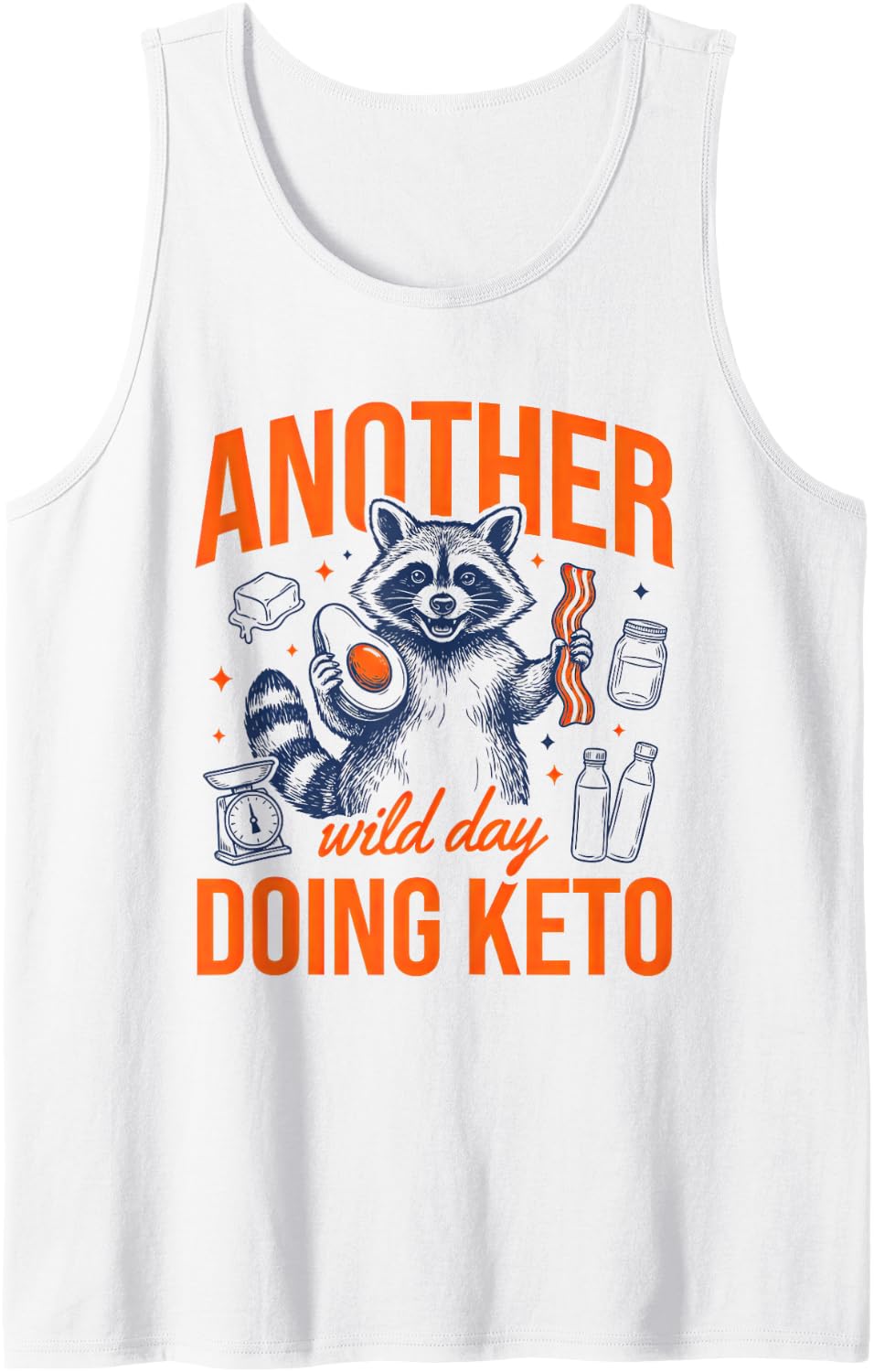 Keto Diet Ketogenic Low Carb Lifestyle Ketogenics Sleeveless Tank Top - White