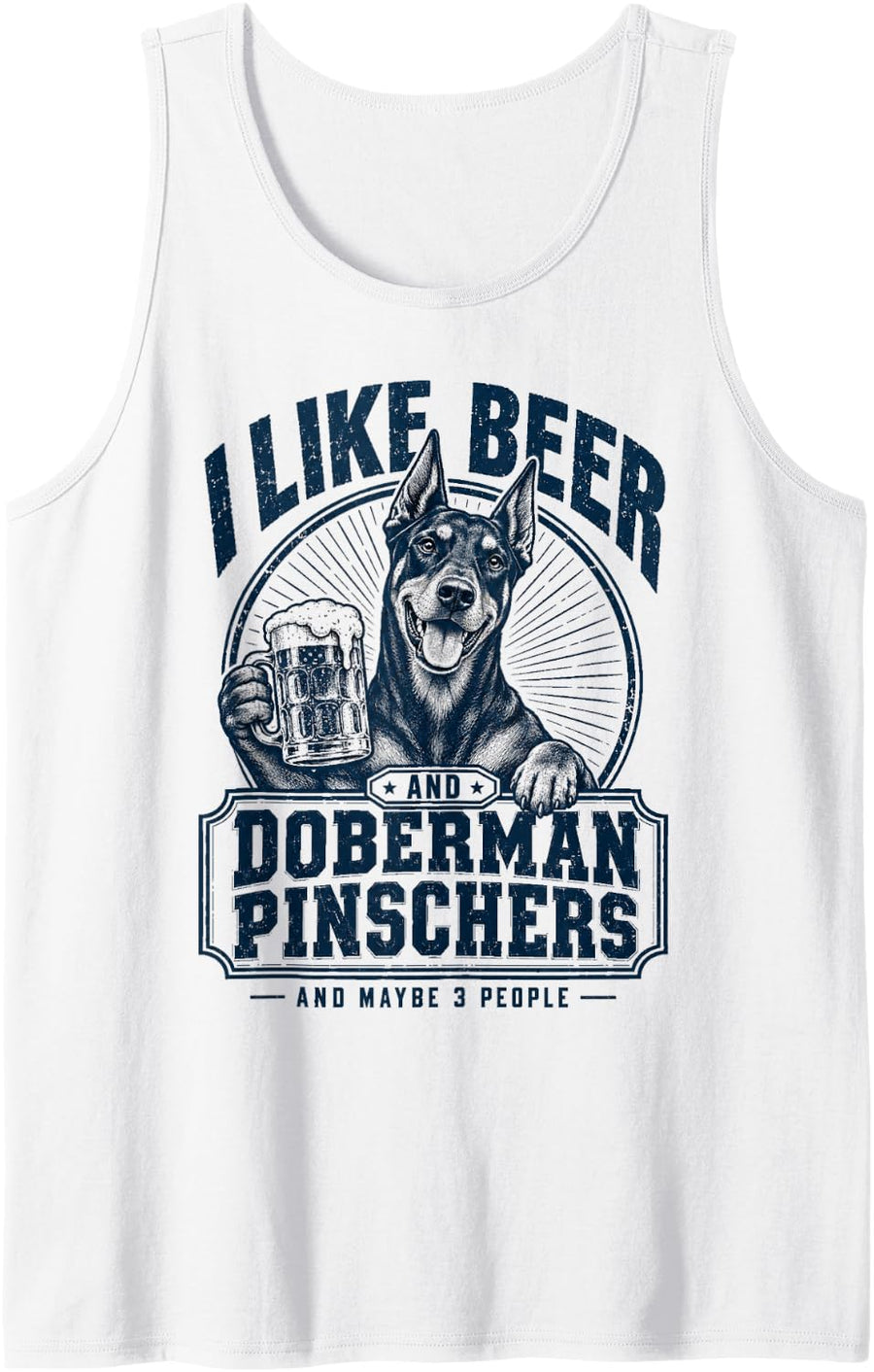 and Maybe 3 People Sleeveless Tank Top - White