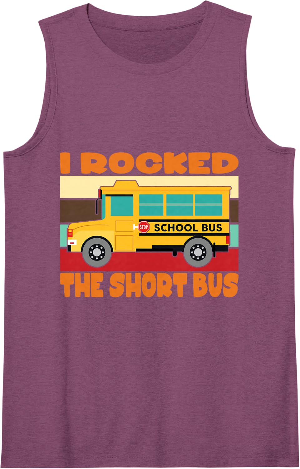 I Rocked The Short Bus Sleeveless Tank Top - Purple