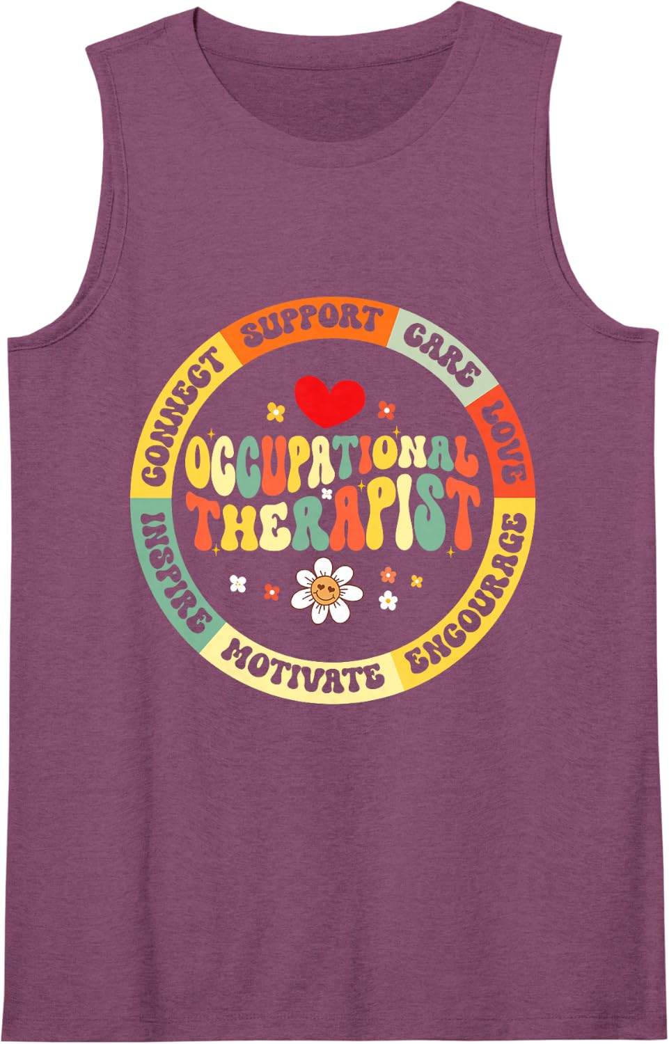 Occupational Therapist Pediatric Therapy Assistant OT Month Tank Top - Purple