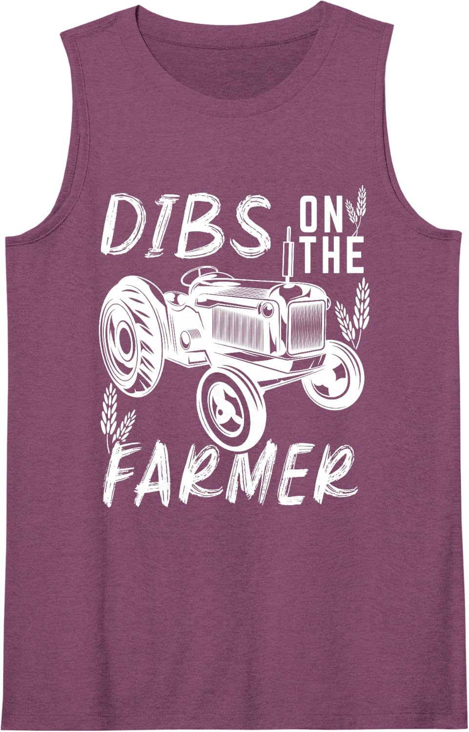 Dibs On The Farmer Farm Couple Country Humor Tank Top - Purple