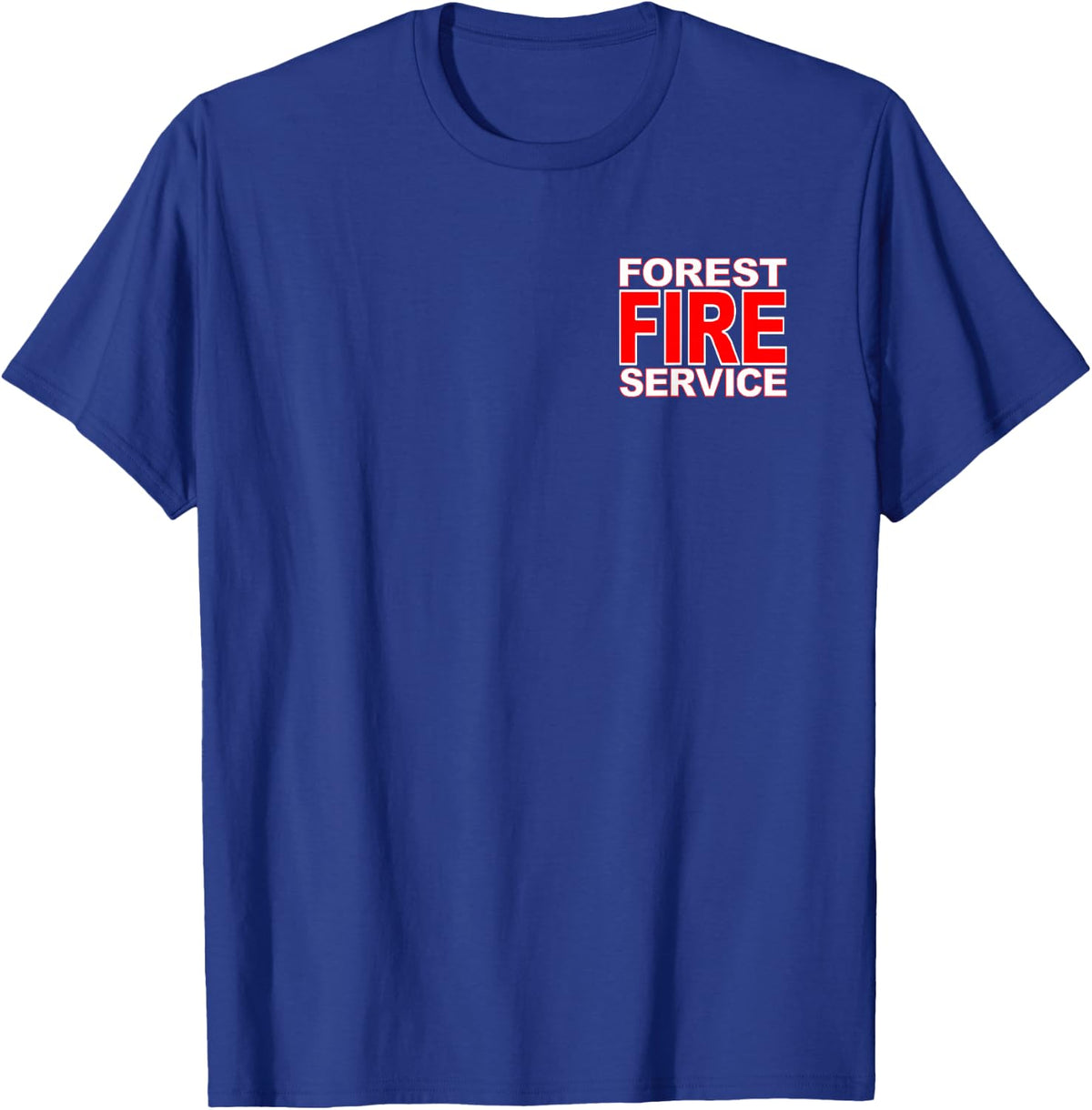 Forest Service FIRE Firefighter Wildland FIRE T-Shirt - Royal Blue
