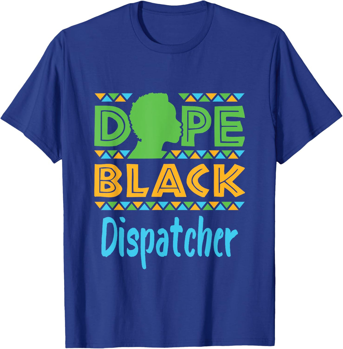 Dope Black Dispatcher 911 Police Emergency Dispatch T-Shirt - Royal Blue