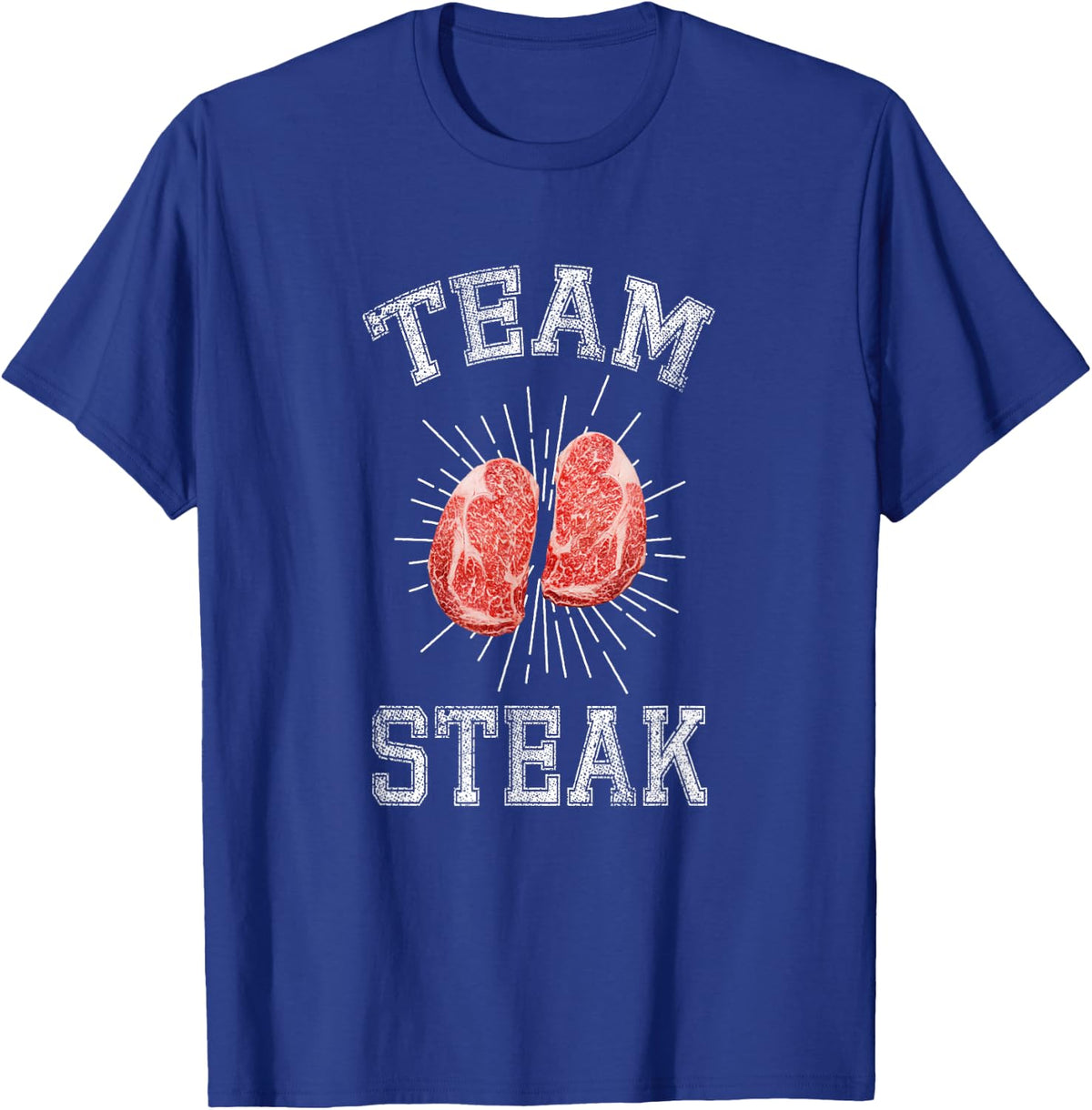 Team Steak Keto Carnivore Meat Eater BBQ Beef T-Shirt - Royal Blue
