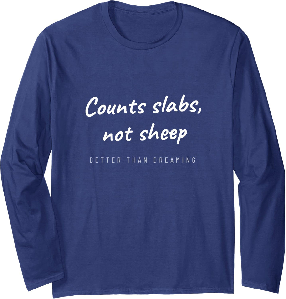 Crappie Jig Fishing Freshwater Fishing Crappie Fishing Long Sleeve T-Shirt - Adult Unisex Navy Blue