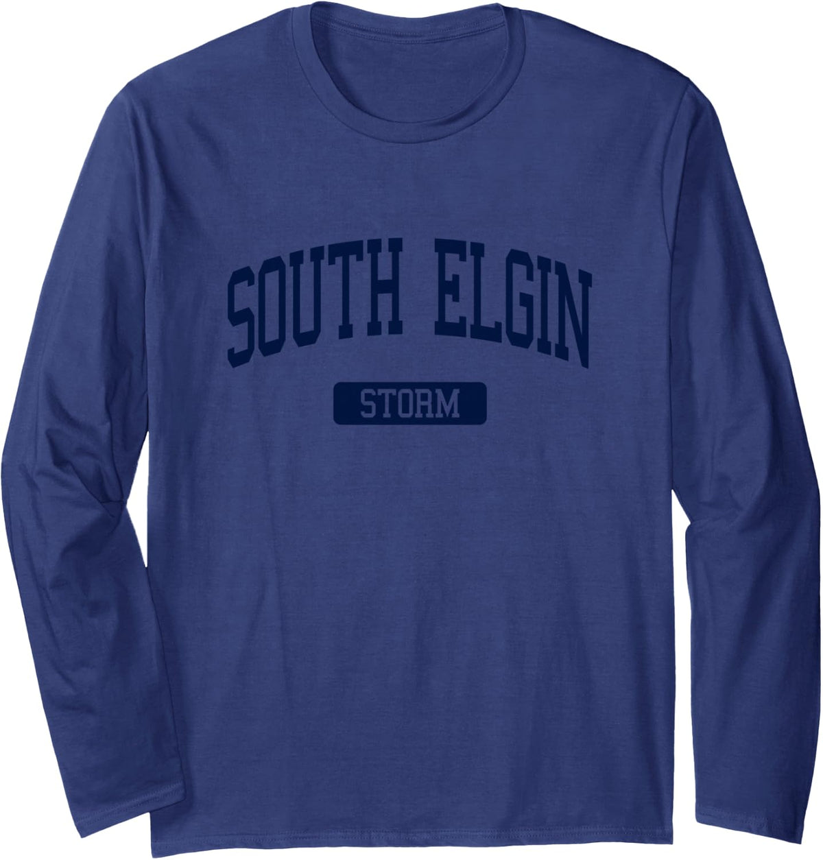 South Elgin High School HS South Elgin IL Varsity Sports Long Sleeve T-Shirt - Adult Unisex Navy Blue