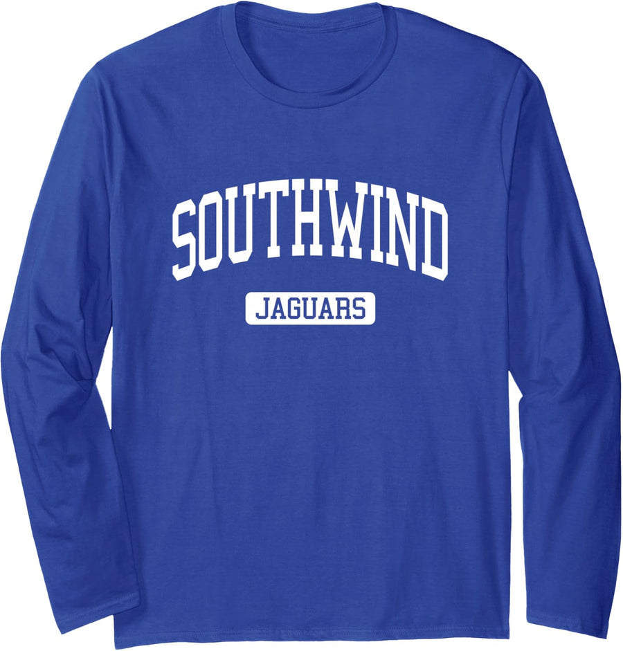 Southwind High School HS Memphis TN Varsity Sports Long Sleeve T-Shirt - Adult Unisex Royal Blue