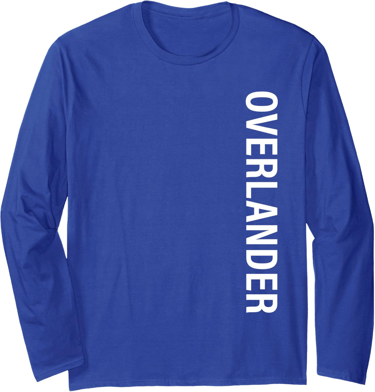 Overlander Vertical Long Sleeve T-Shirt - Adult Unisex Royal Blue