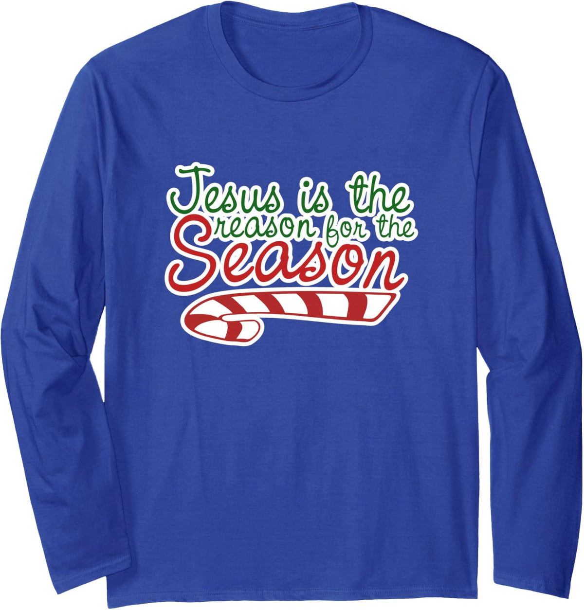 Colorful Science Beakers Art Chemistry Illustration Long Sleeve T-Shirt - Adult Unisex Royal Blue