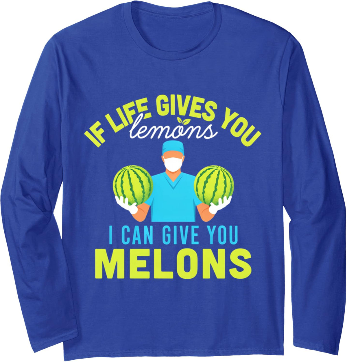 Professional Long Sleeve T-Shirt - Adult Unisex Royal Blue