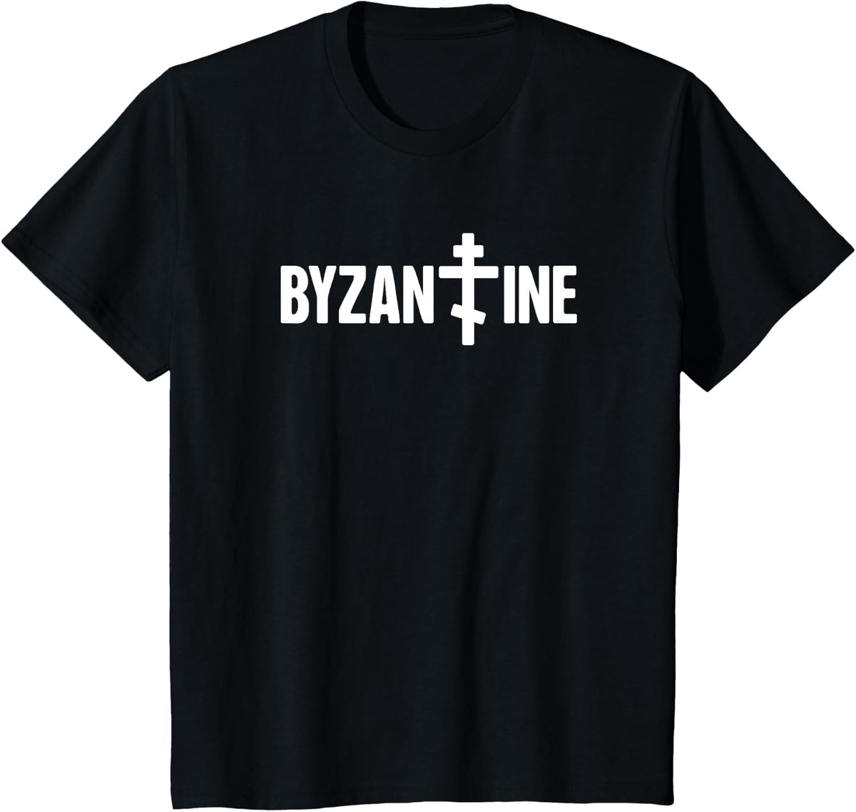 Constantinople Byzantine T-Shirt - Eastern Orthodox Cross T-Shirt - Black