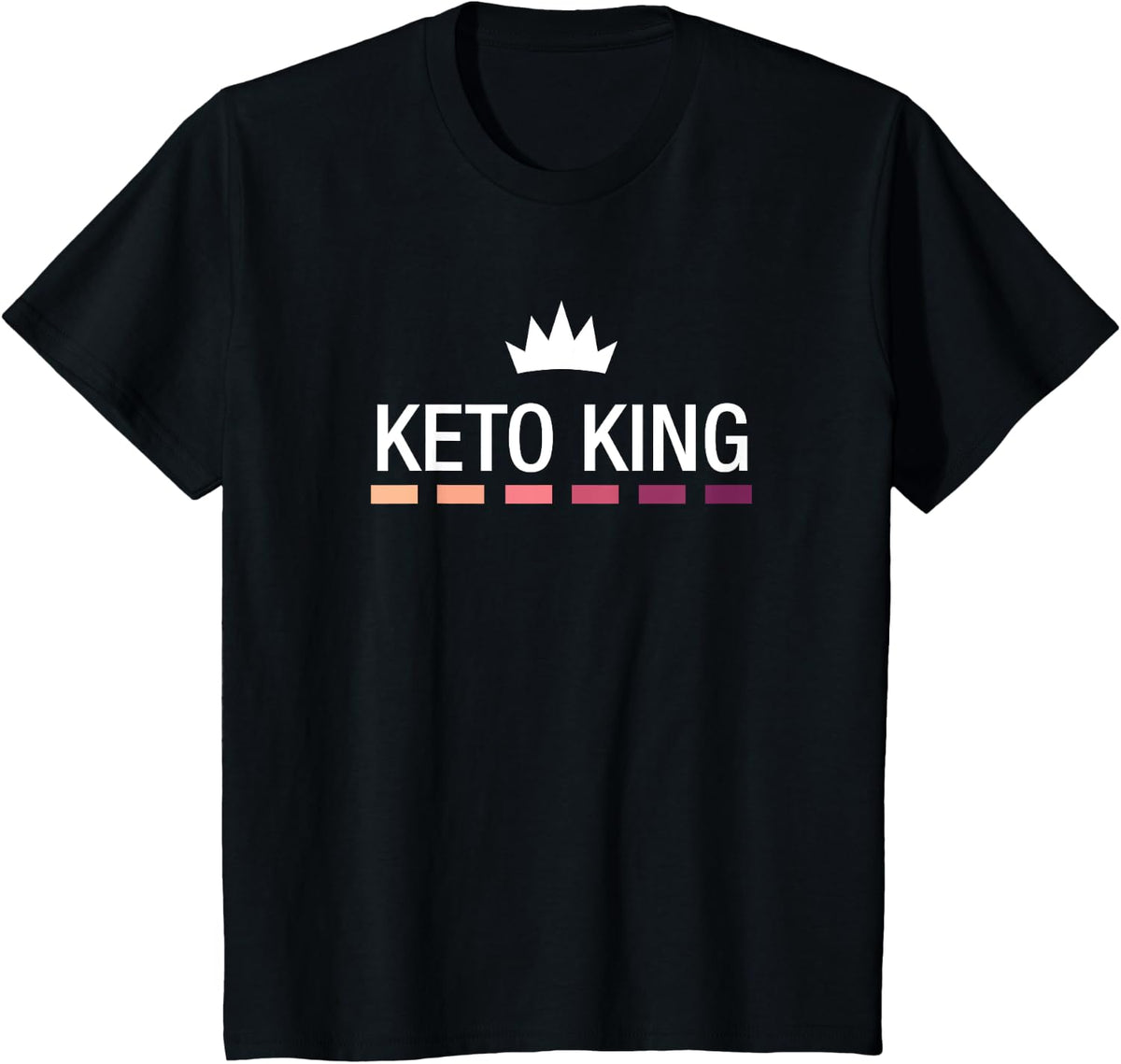 Funny Keto Shirt, Keto King Ketosis Ketone Lifestyle Gift T-Shirt - Black