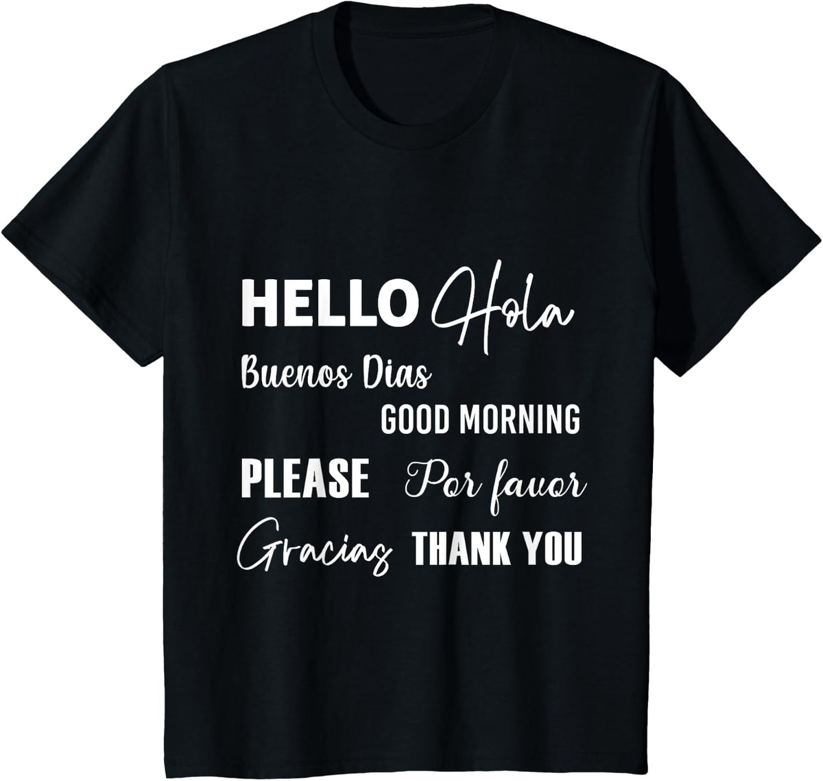 Spanish Bilingual ESOL Teacher Bilingual Teacher Maestra T-Shirt - Black