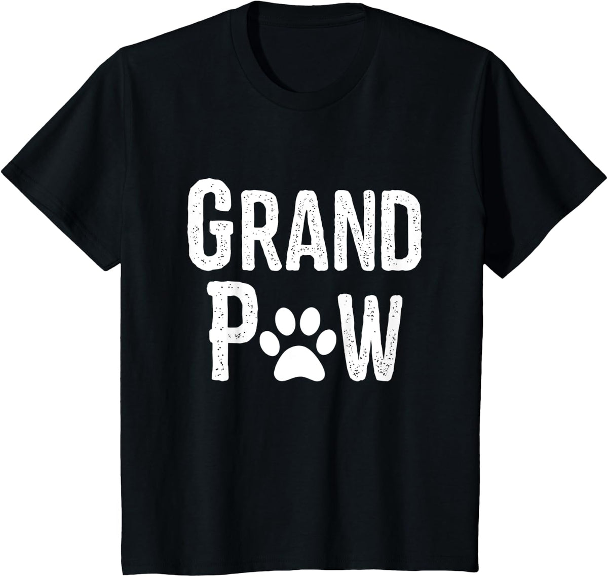 grand paw dog shirt, Grandpaw Grandpa Dog Lover, Gif T-Shirt for Men Women Kids - Black