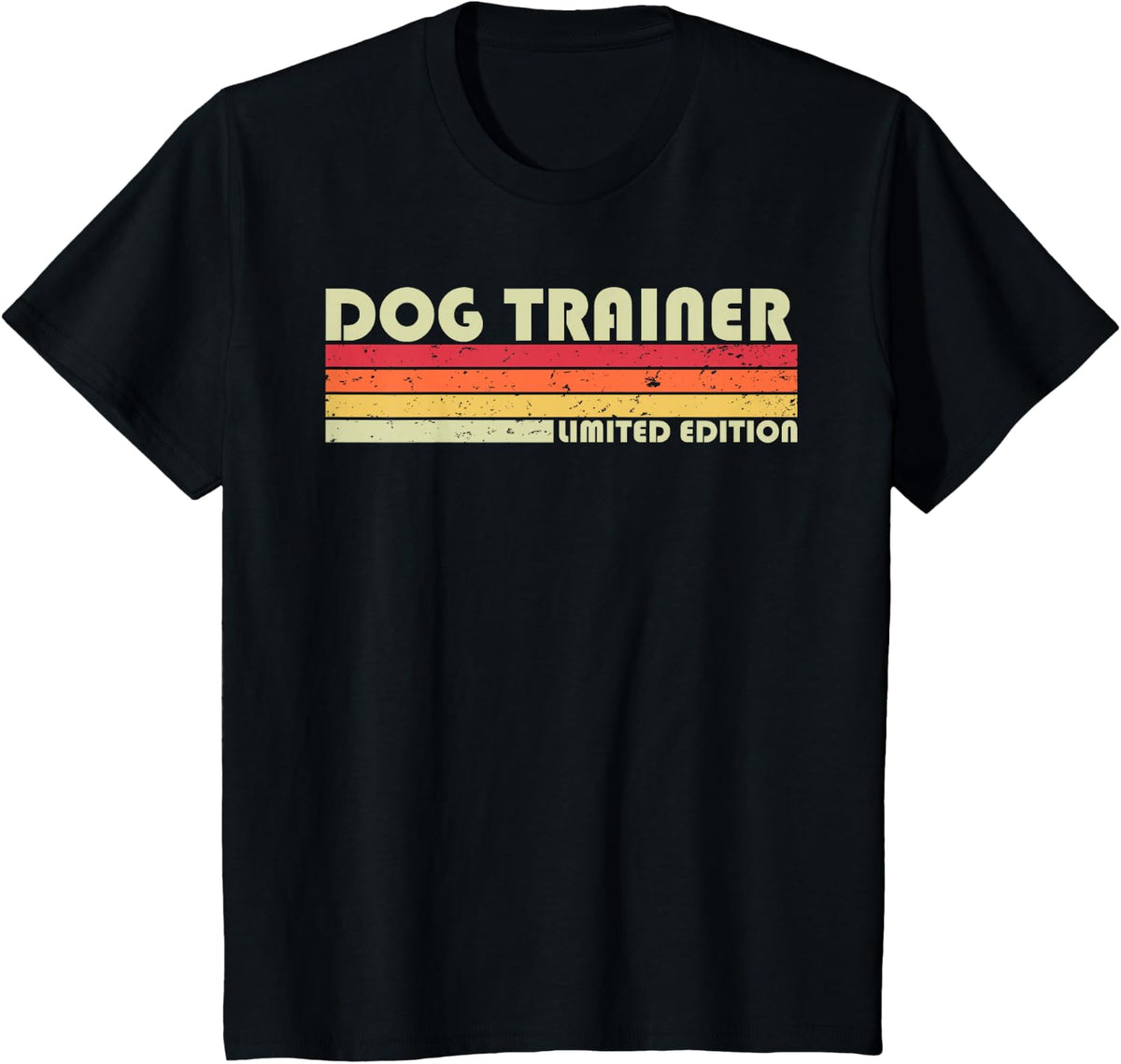 DOG TRAINER Funny Job Title Profession Birthday Worker Idea T-Shirt - Black