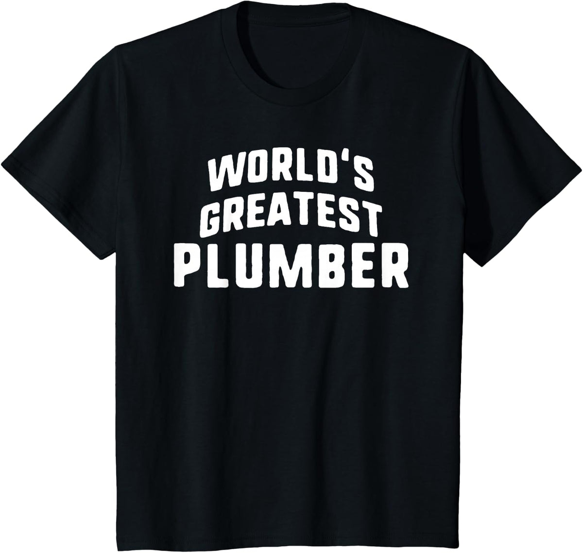 World's Greatest Plumber Job Title T-Shirt - Black