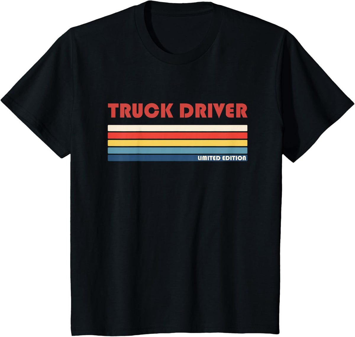 Truck Driver Transportation Logisticsretro Vintage T-Shirt - Black
