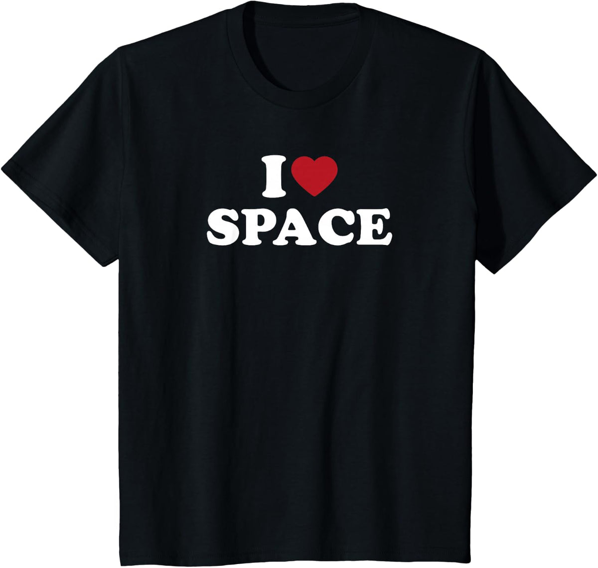 I Love Space Astronomy Nighttime Sky Lover T-Shirt - Black