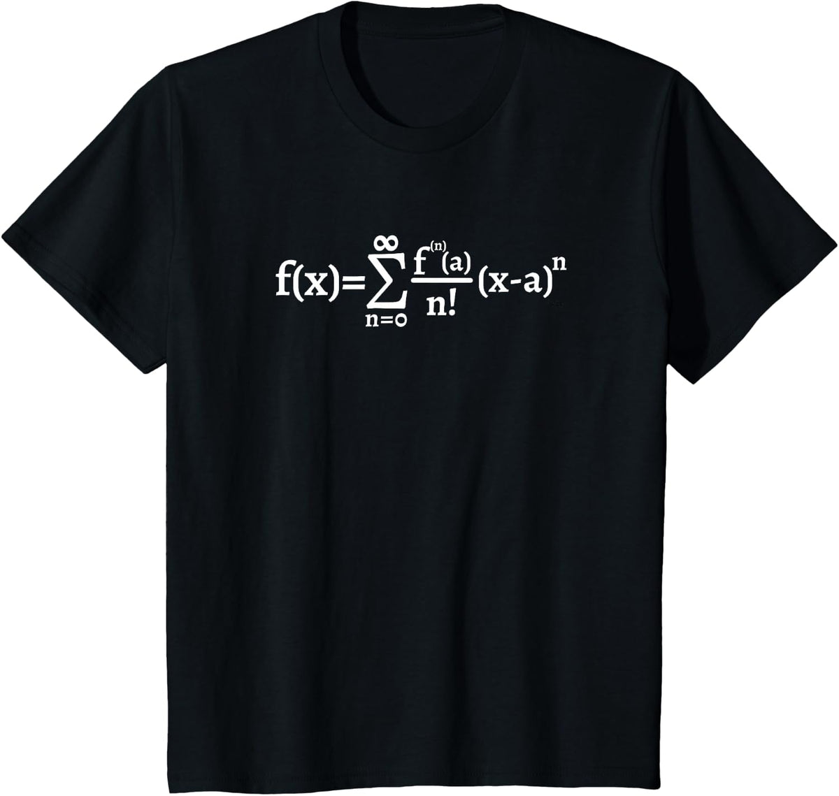 Math Calculus Taylor Series T-Shirt - Black