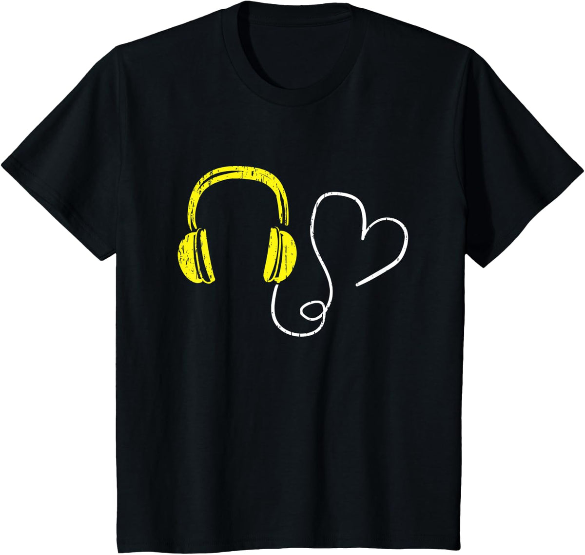 Dispatcher Heart 911 Dispatch Operator Thin Gold Line T-Shirt - Black