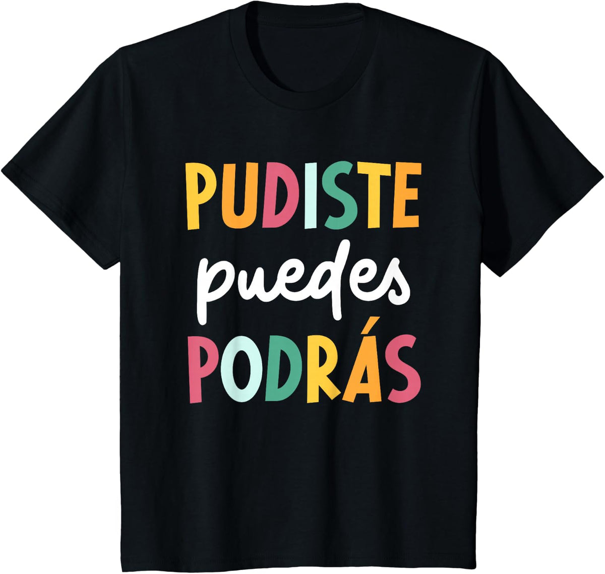 Multilingual Spanish Heritage Teacher Tee Spanish Maestra T-Shirt - Black