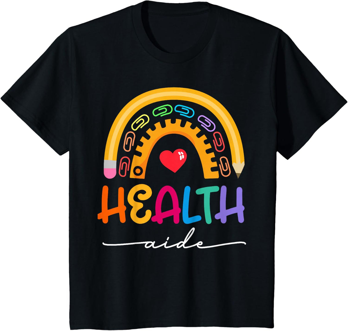 Admin Squad School Assistant Principal Health Aide Squad T-Shirt Tees for Staff - Black