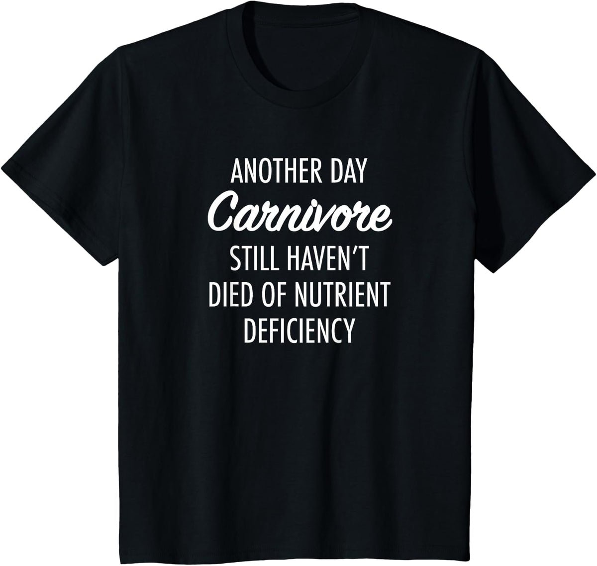 BodyInBeta Keto Diet Apparel Carnivore T-Shirt For Zero Carb Diet Novelty Funny Gag Gift T-Shirt - Black