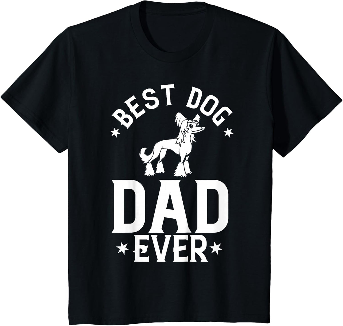 Chinese Crested Powderpuff Dog Gift Puppies Owner Lover T-Shirt - Black