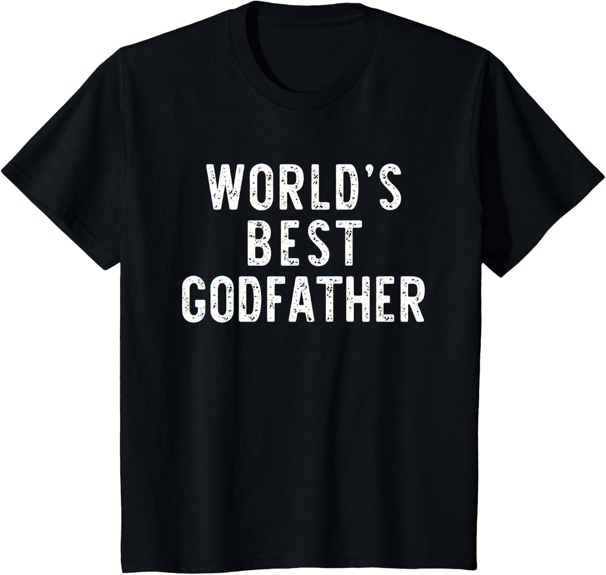 World's Best Godfather Funny Family T-Shirt - Black