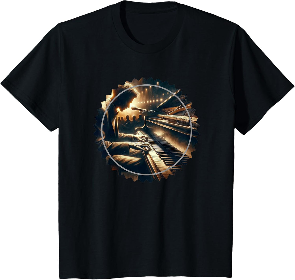 pianist musician T-Shirt - Black