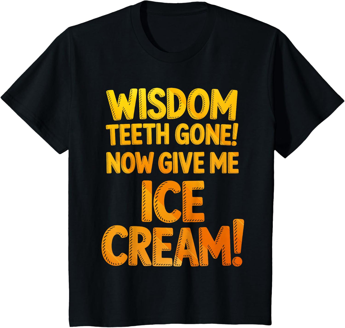 Cute Wisdom Teeth Design for Men Women Kids Wisdom Tooth T-Shirt - Black