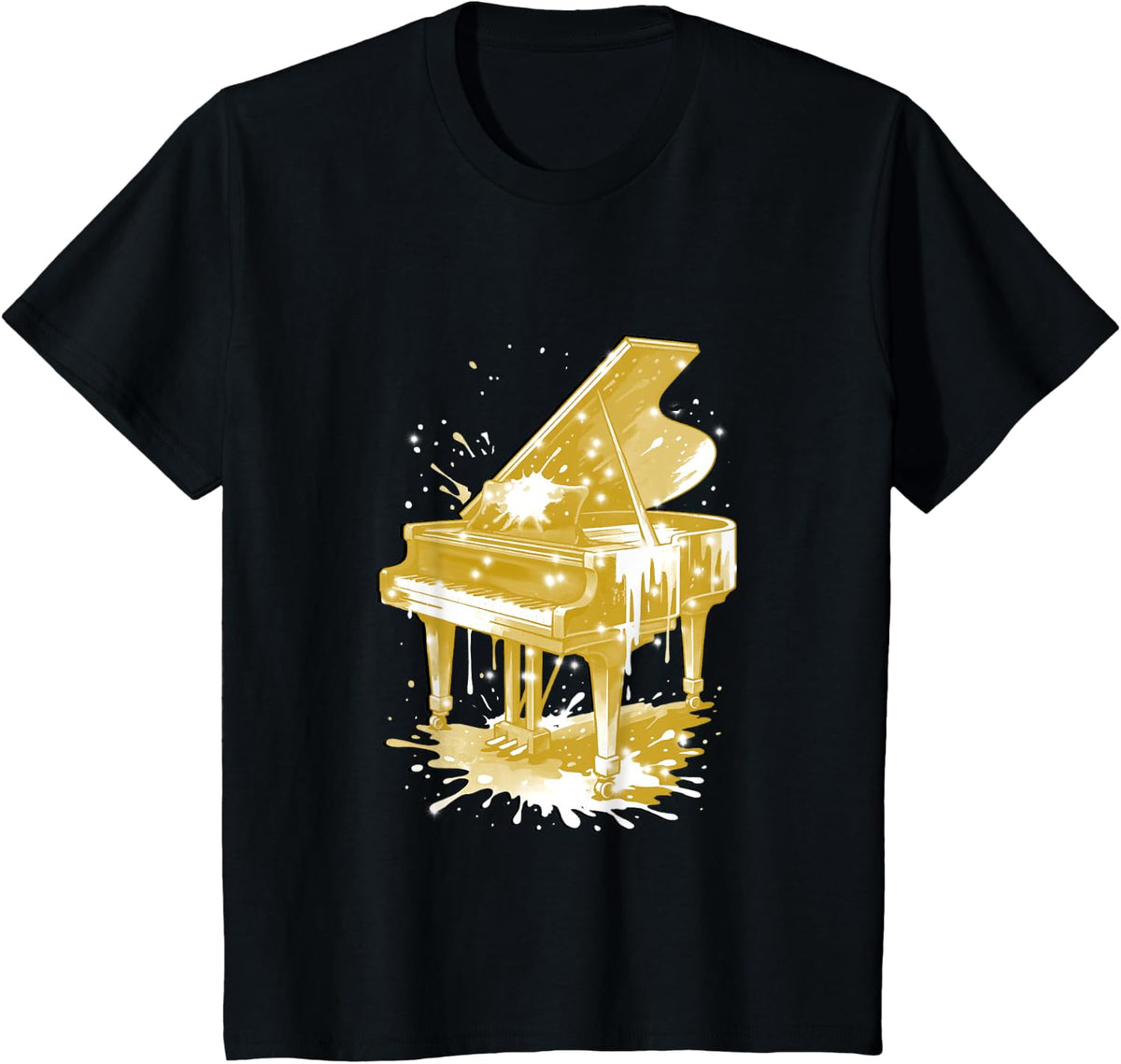 Piano Music instrument Pianist T-Shirt - Black