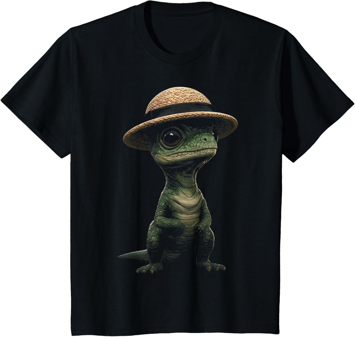 Dinosaur Lover Illustration T-Shirt - Black