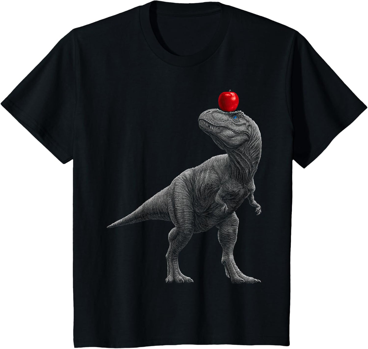 T Rex Lover Illustration T-Shirt - Black