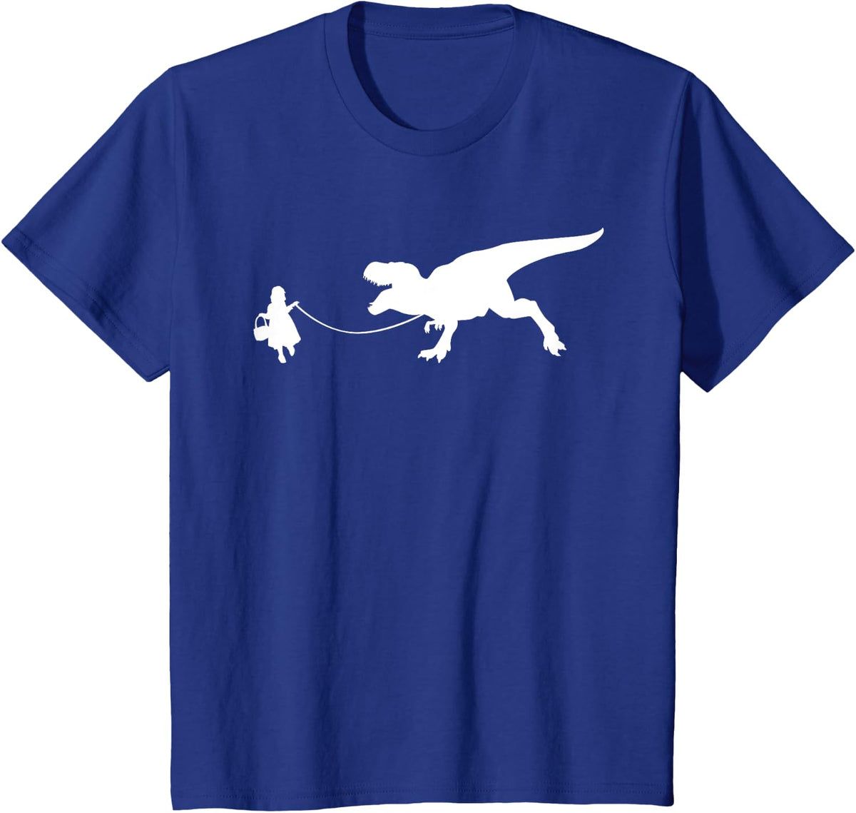 Dinosaur T-rex walk Dino Lover Cute Dinosaur T-Shirt - Royal Blue